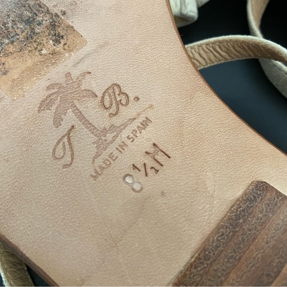 Tommy Bahama Suede Leather Flip Flop Sandals Made in Spain - Picture 4 of 12